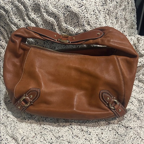 Cole Haan Brown Leather Hobo Bag - Picture 3 of 6